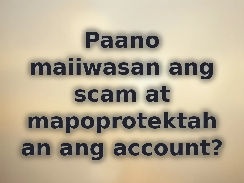 Secure account guide